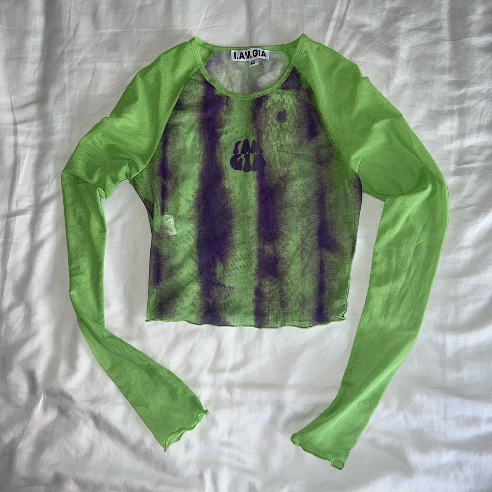 I.AM.GIA sheer mesh shirt